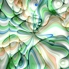 Soft, nice abstract background in bright colors. 3d illustration, 3d rendering.