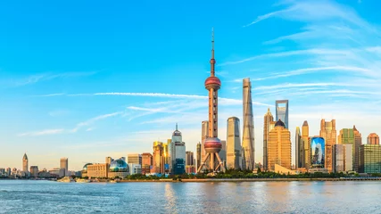 Photo sur Plexiglas Shanghai Architectural landscape and city skyline in Shanghai