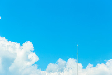 street light on the blue sky