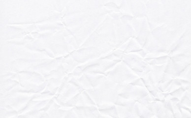 Closeup crumpled white paper  texture background, texture. White paper sheet board with space for text ,pattern or abstract background..