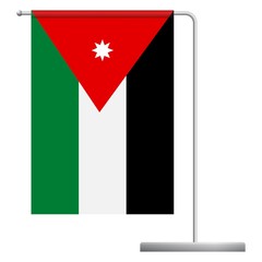 jordan flag on pole icon