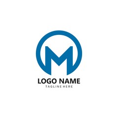 M Letter Logo Template vector illustration design 