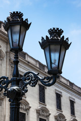 Fototapeta na wymiar street lamp in city