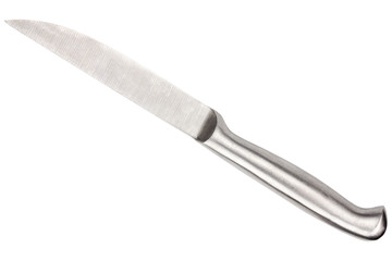 stainless steel knife isolated on white background with clipping path.