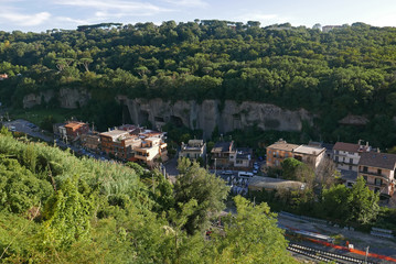 Fototapeta na wymiar Stone quarry in Marino, Italy