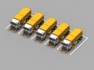 group sweep truck parking