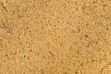 closeup Brown sponge texture background