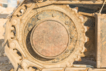 Wheel of excavator