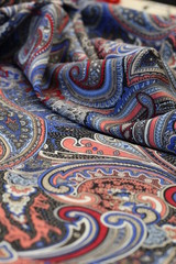 Cucumber painting silk fabric