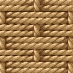 Natural Hemp Fiber Sisal Rope, Manila Rope ,Jute Rope weaving pattern wicker background vector illustration