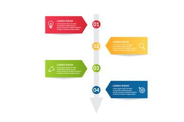 infographic flow chart design . business infographic concept for presentations, banner, workflow layout, process diagram, flow chart and how it work