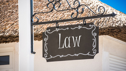 Street Sign to Law