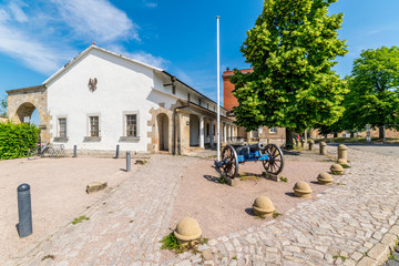 Erfurt citadel on the Petersberg with historic barracks