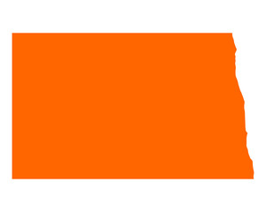 Karte von North Dakota