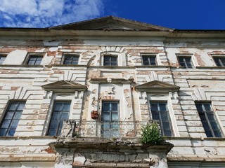 Architecture of abandoned mansion