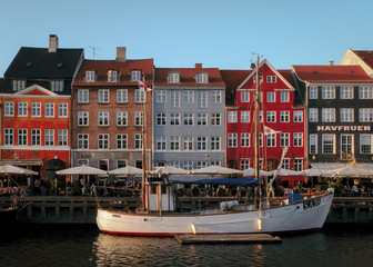 Nyhavn in Copenhagen Denmark