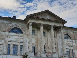 Architecture of abandoned mansion