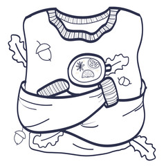 autumn and winter sweaters illustration line