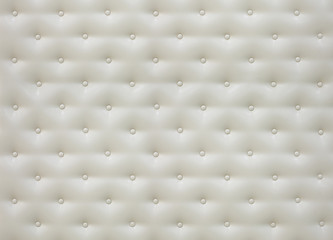 White leather pattern with buttons background
