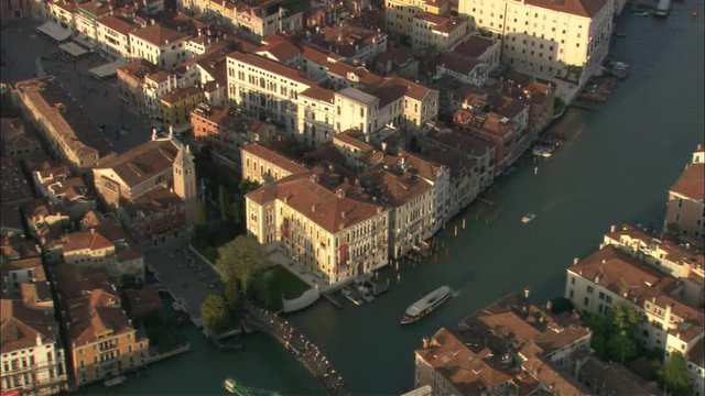 Veduta aerea di Canal Grande e di piazza San Marco a Venezia