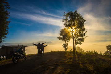 morning doi Inthanon national park at chiang mai Thailand