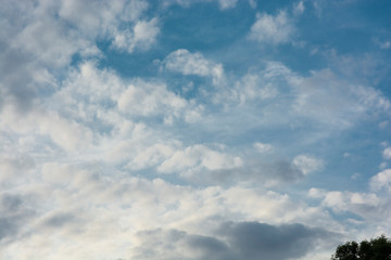 white clouds in blue sky texture