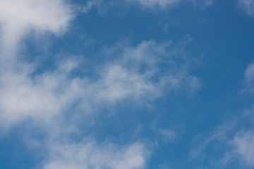 white clouds in blue sky texture