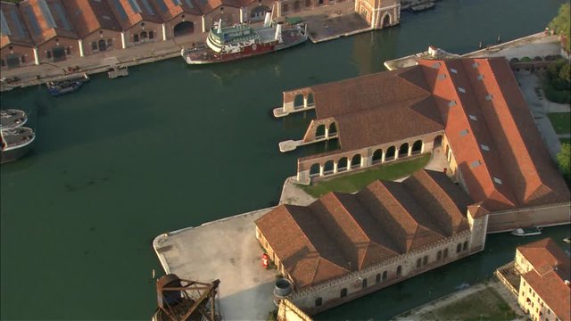 Arsenale di Venezia dall'alto