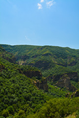 Naklejka na ściany i meble Beautiful Summer Nature Armenia Mountains Canyons 