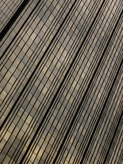 Building facade pattern element and glass