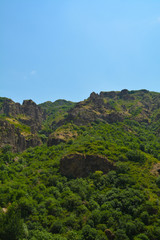 Fototapeta na wymiar Beautiful Summer Nature Armenia Mountains Canyons 