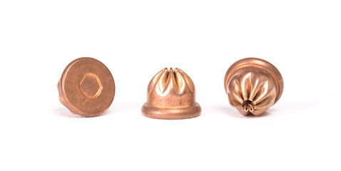 Copper cartridges for an alarmpistol