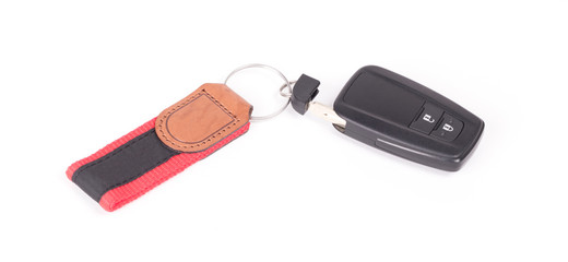 Close up of car remote control