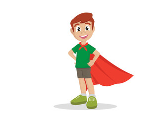 Boy in Superhero costume.