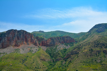 Fototapeta premium Beautiful Summer Nature Armenia Mountains Canyons 