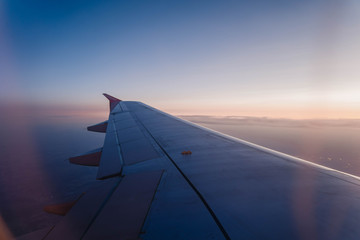 Fototapeta na wymiar Aus dem Flugzeug