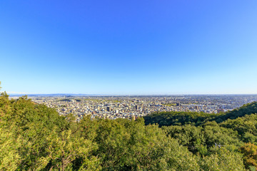 金華山から見た岐阜市内　金華山ドライブウェイ展望台　岐阜県岐阜市