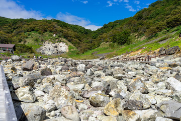 那須高原　殺生石　賽の河原