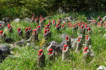 那須高原　殺生石　千体地蔵
