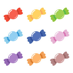 Colorful candy set
