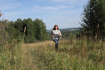 Woman runs