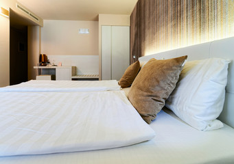 Bedroom interior and modern design furniture hotel Italy