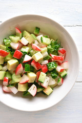 Healthy vegetable salad