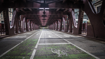 Bridge over the Chicago River, Chicago, Illinois