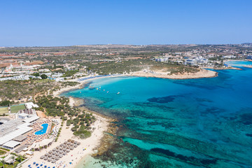 The Makronissos beach in Cyprus