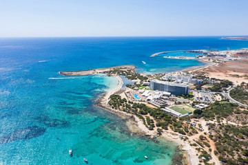 Fototapeta na wymiar The Makronissos beach in Cyprus
