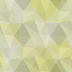Geometric pattern. Broken glass in gray and yellow color. Kaleidoscope. Crumpled paper.