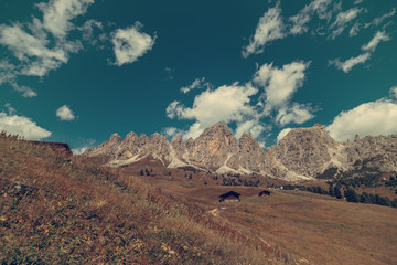 Geisler group a mountain group of the Dolomites, South Tyrol Italy