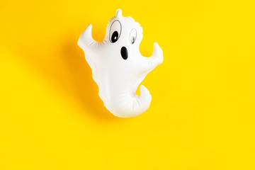 Inflatable white ghost as Halloween party decoration concept