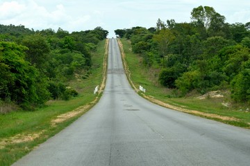 0pen highway road in soutj africa